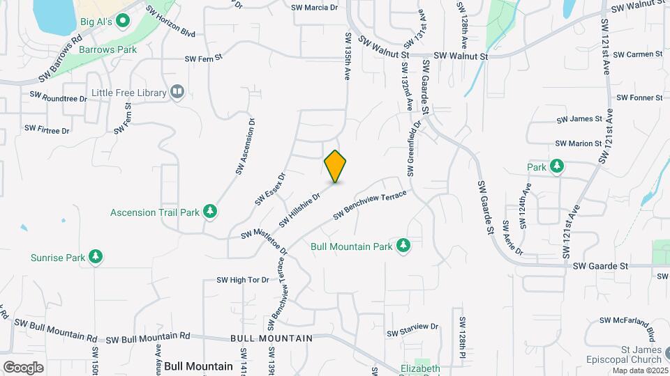 13518 SW Hillshire Dr Map and Location Details