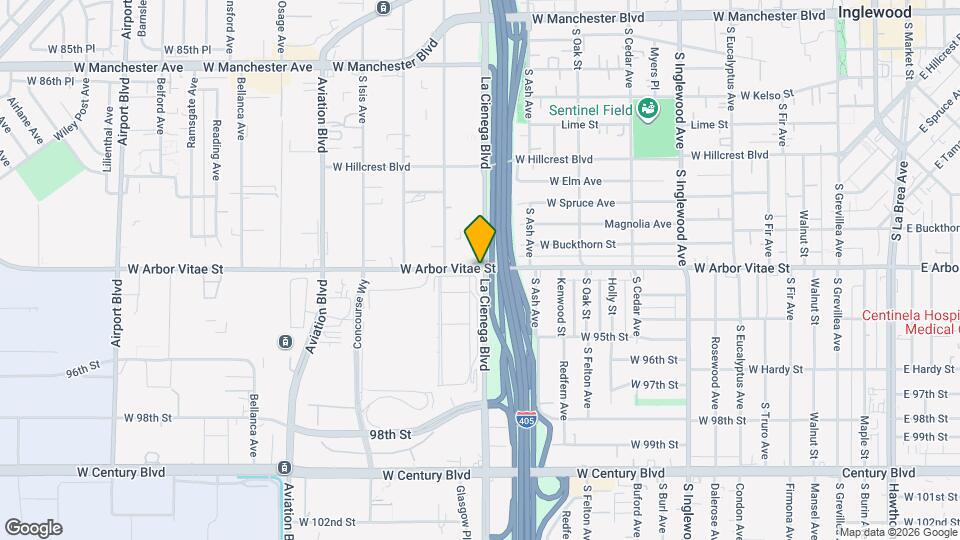 626 Arbor Vitae St Map and Location Details