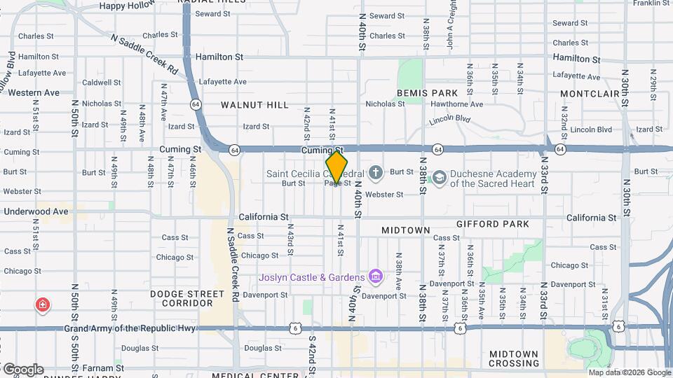 708 N 41st St Map and Location Details