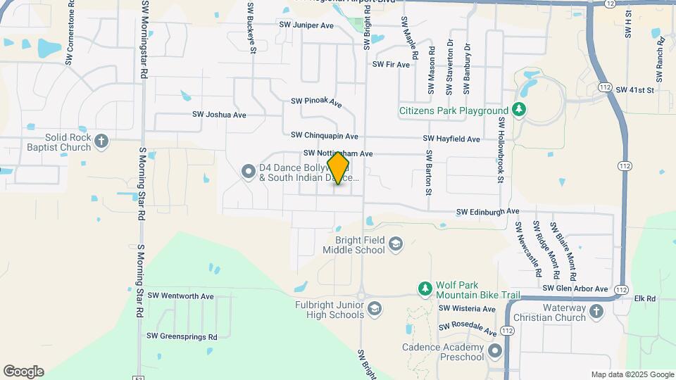 4609 SW Branch St Map and Location Details