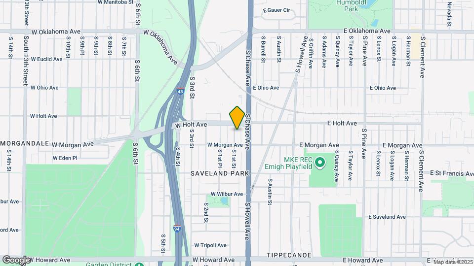 3430 S 1st St, Unit Upper Map and Location Details