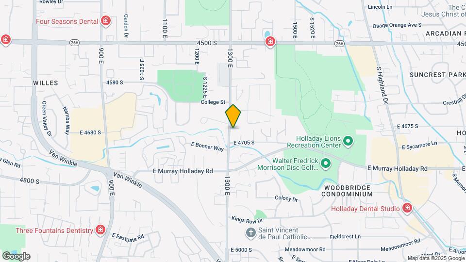 4673 S 1300 E Map and Location Details