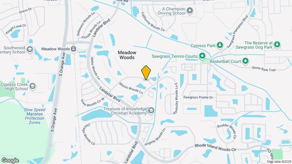 724 Iowa Woods Cir E Map and Location Details