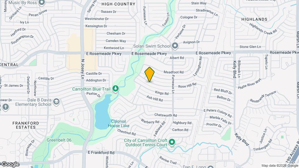2018 Rose Hill Rd Map and Location Details