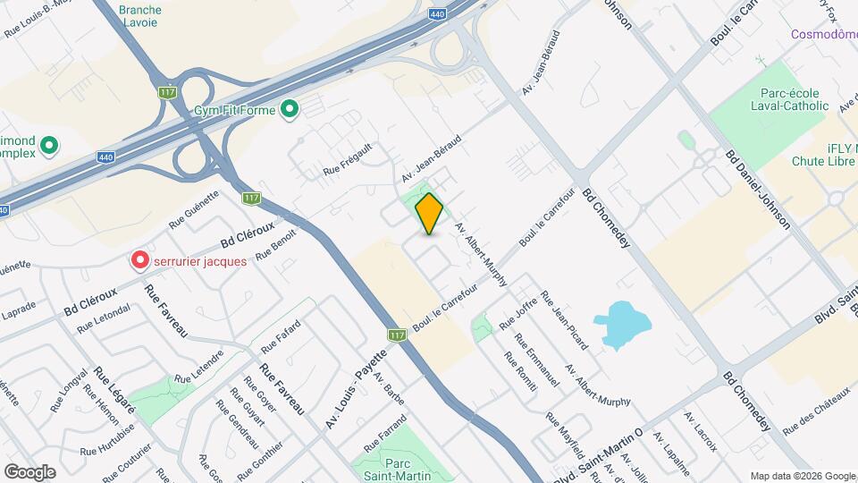 3758 Normandin Rue Map and Location Details