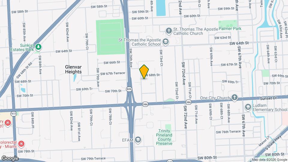 6905 SW 75th Ave Map and Location Details