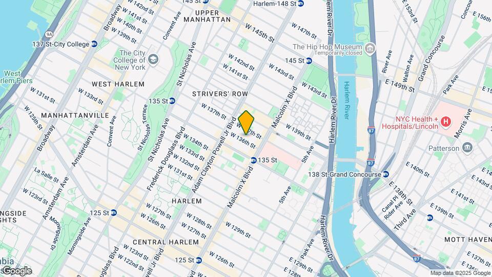 129 W 136th St, Unit 1 Map and Location Details