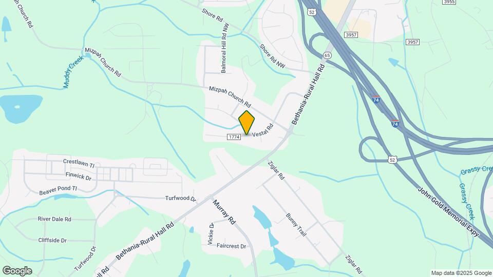 1400 Vestal Rd Map and Location Details