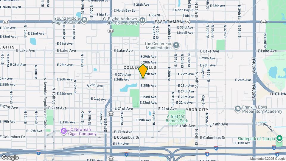 2605 E 26th Ave Map and Location Details