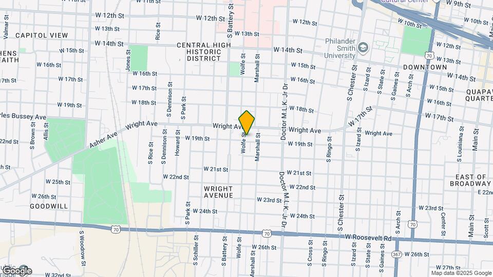 1724 W 19th St Map and Location Details