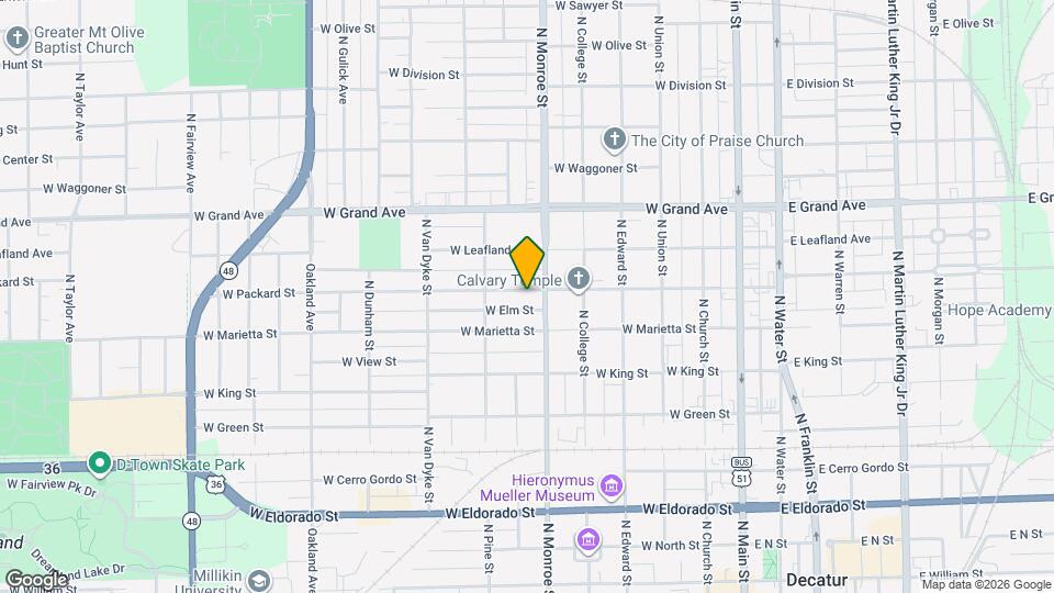 637 W Packard St Map and Location Details