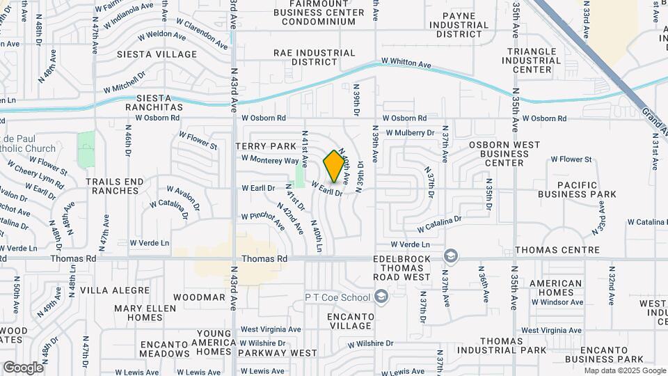 3101 N 40th Dr Map and Location Details