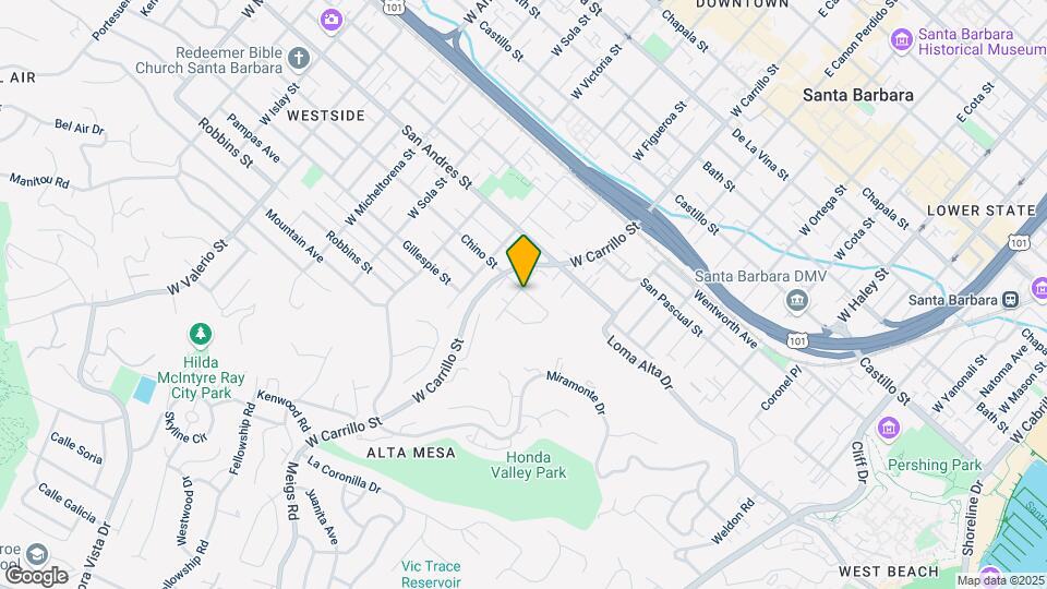 1027 Chino St Map and Location Details