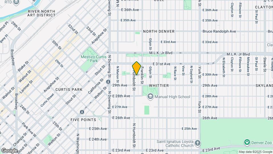 2946 N Humboldt St Map and Location Details