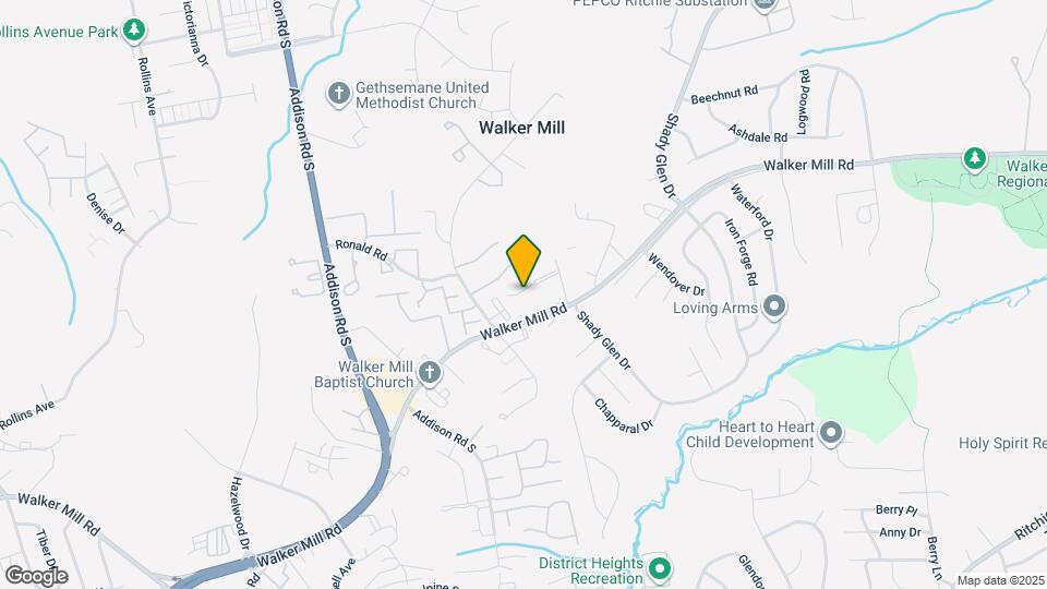 6928 Walker Mill Rd Map and Location Details