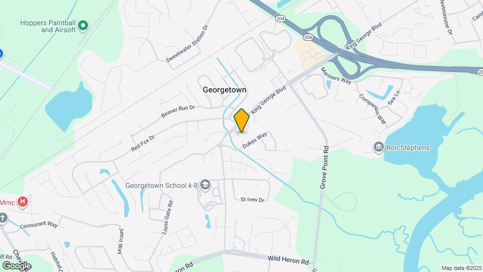 1401 King George Blvd Map and Location Details