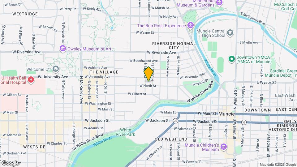 1110 W North St Mapa y Detalles de la Ubicación