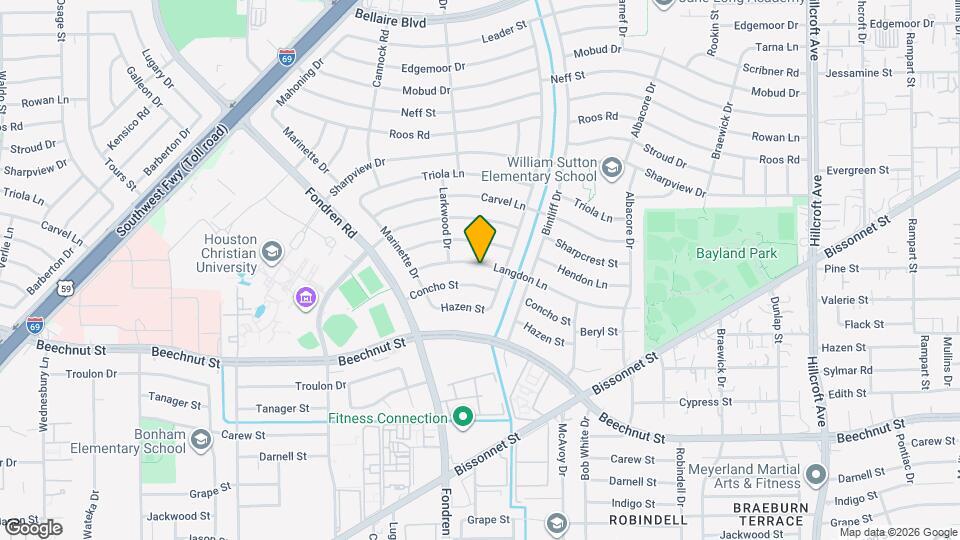 7019 Langdon Ln Map and Location Details