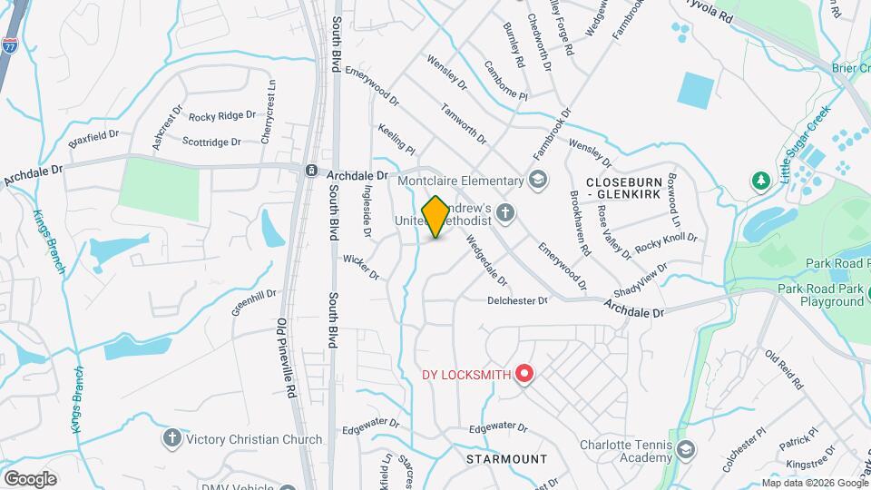 1601 Burnley Rd Map and Location Details