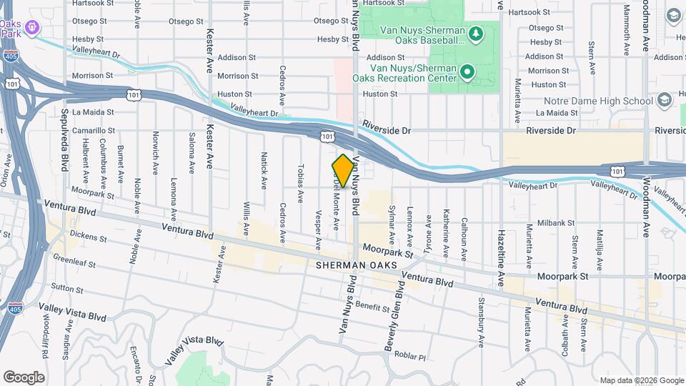 4550 Vista del Monte Ave, Unit 4550 1/2 Vista Del Monte (Unit 2) Map and Location Details