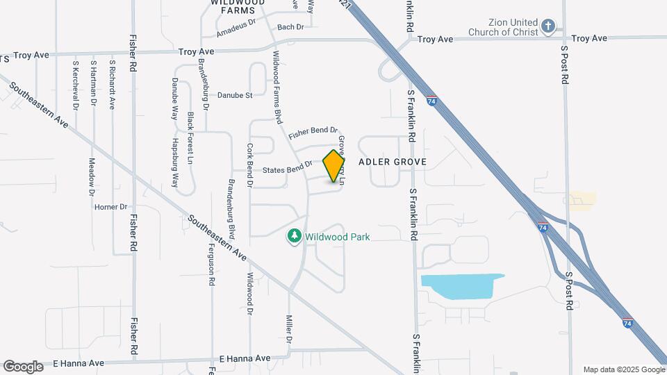 8128 Wildwood Farms Dr Mapa y Detalles de la Ubicación