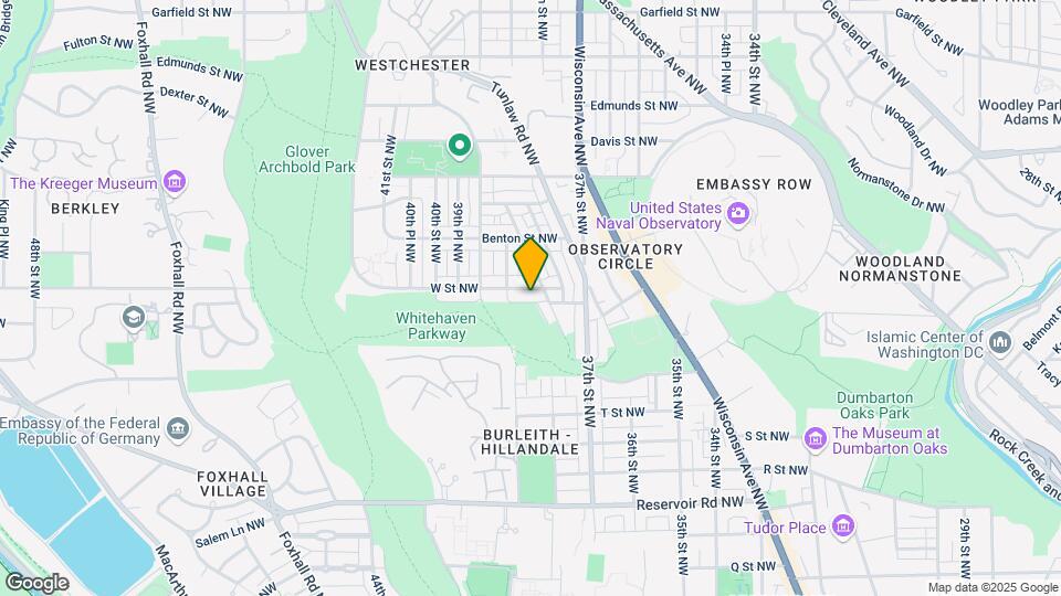 3748 W St NW Map and Location Details