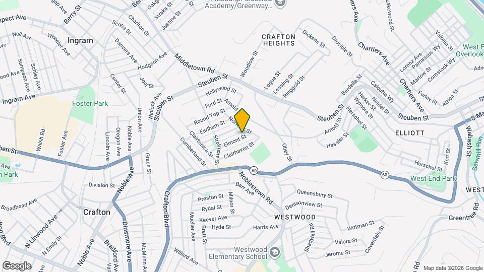 135 Elmont St Map and Location Details