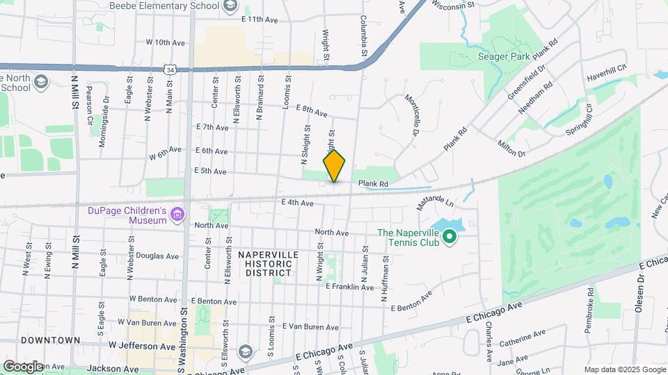 616 E 5th Ave Map and Location Details