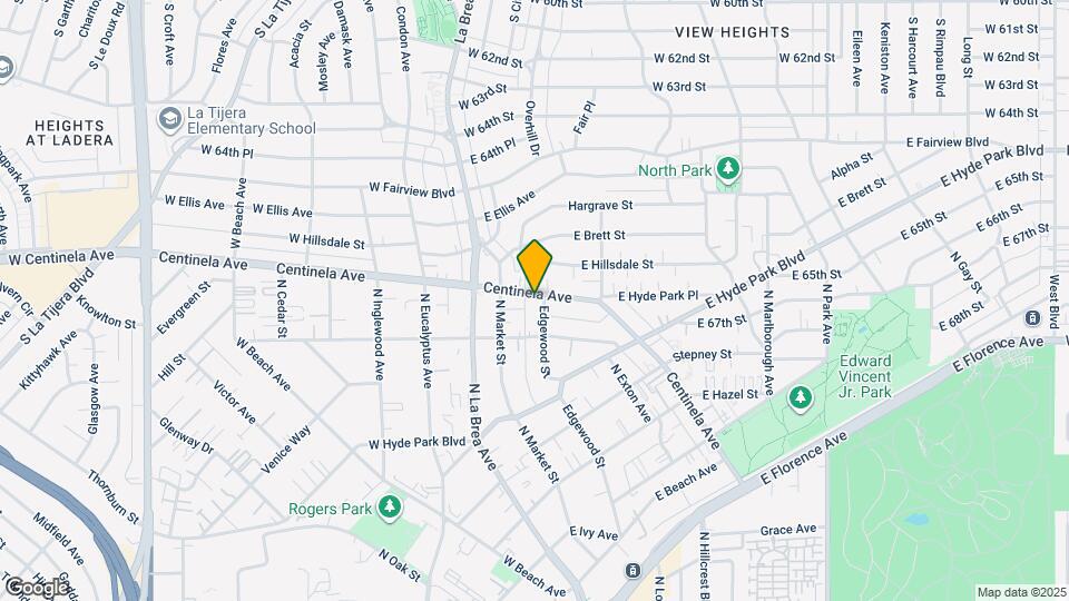 901 Centinela Ave Map and Location Details