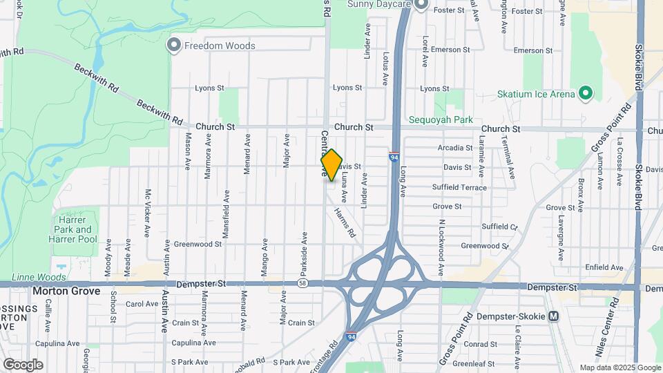 9023 Central Ave Map and Location Details