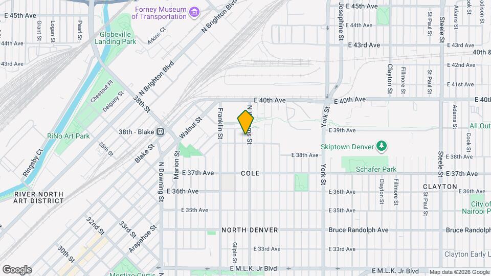 3817 N Williams St Map and Location Details