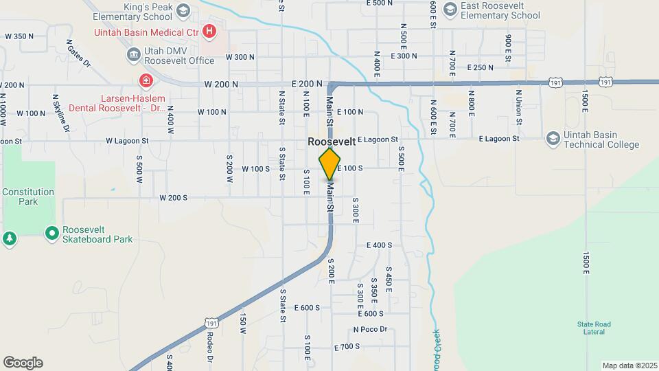 160 S Main St Map and Location Details