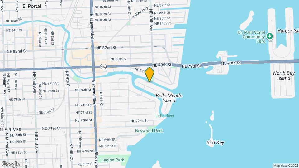 921 Belle Meade Island Dr Map and Location Details