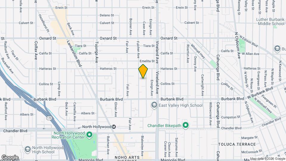 5715 Case Ave Map and Location Details