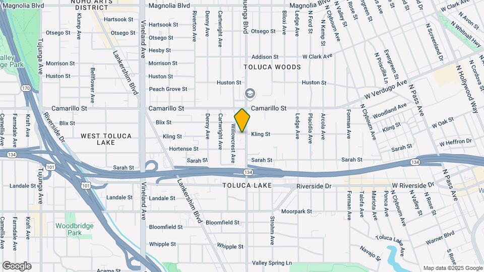 4663 Cahuenga Blvd Map and Location Details