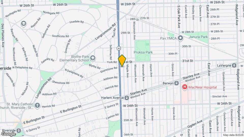 3121 S Harlem Ave, Unit 2N Map and Location Details