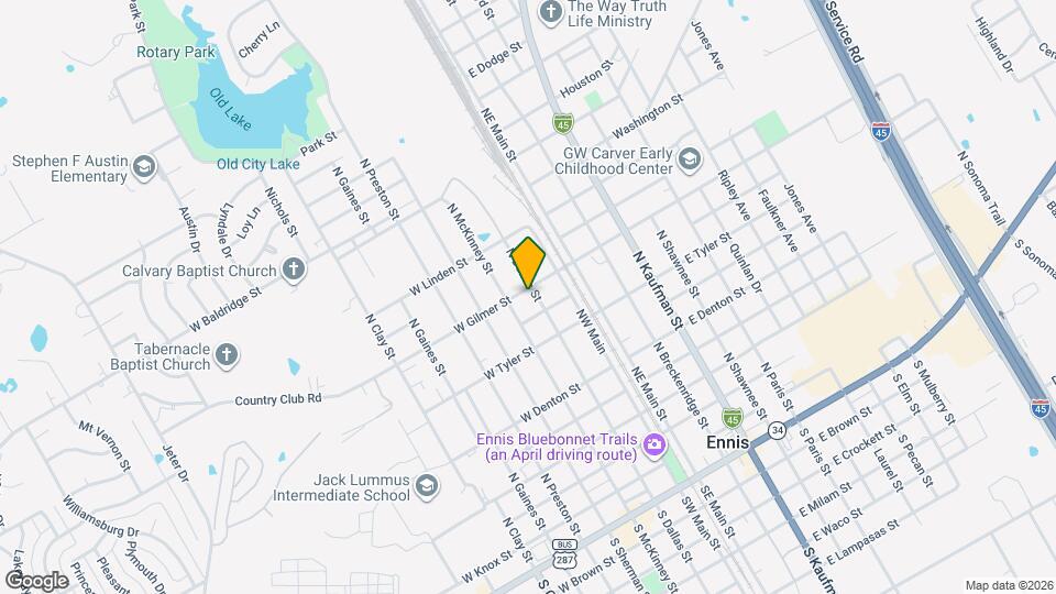 205 W Gilmer St Map and Location Details