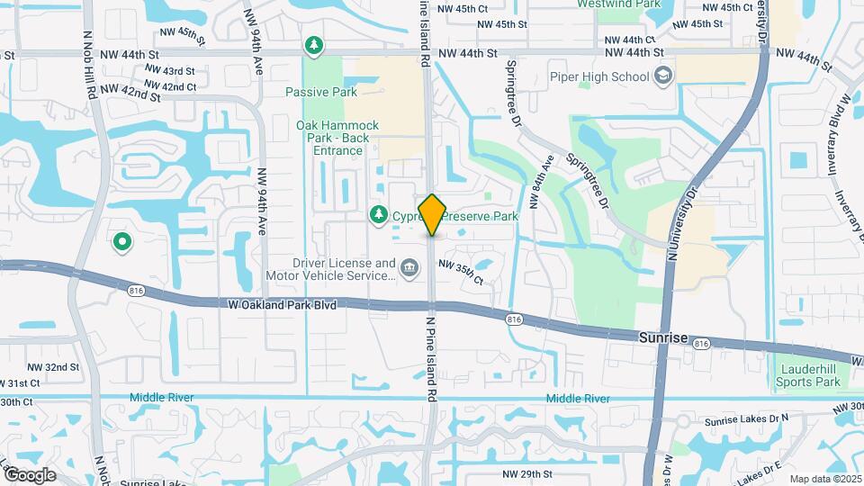 3730 N Pine Island Rd, Unit 249 Mapa y Detalles de la Ubicación