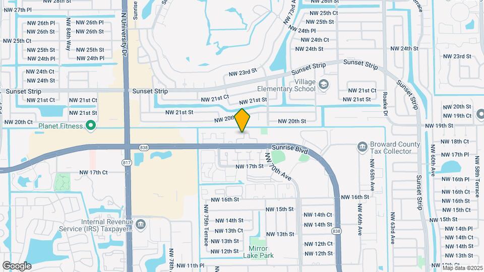 7211 W Sunrise Blvd Map and Location Details