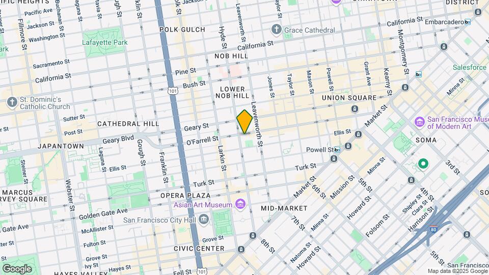 675 OFarrell Mapa y Detalles de la Ubicación