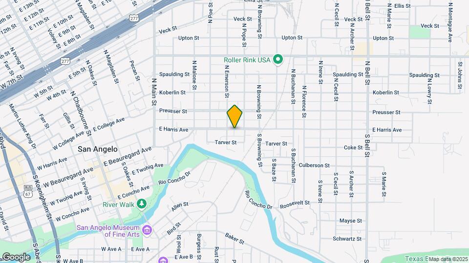 715 E Harris Ave Mapa y Detalles de la Ubicación
