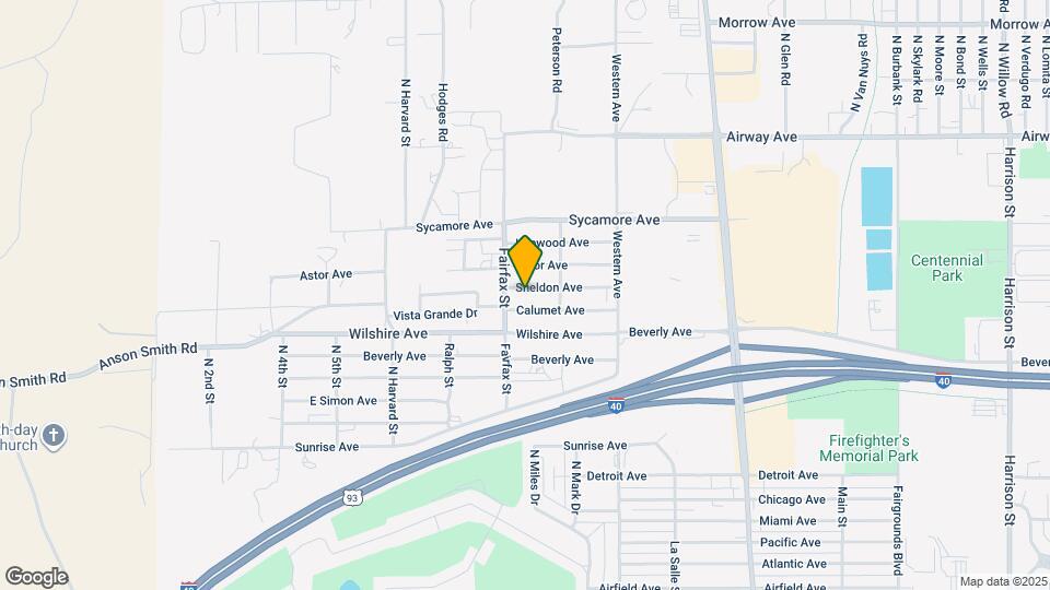 930 Sheldon Ave Map and Location Details