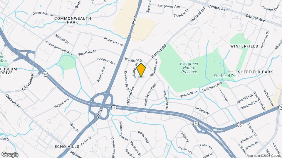 1100 Norland Rd Map and Location Details