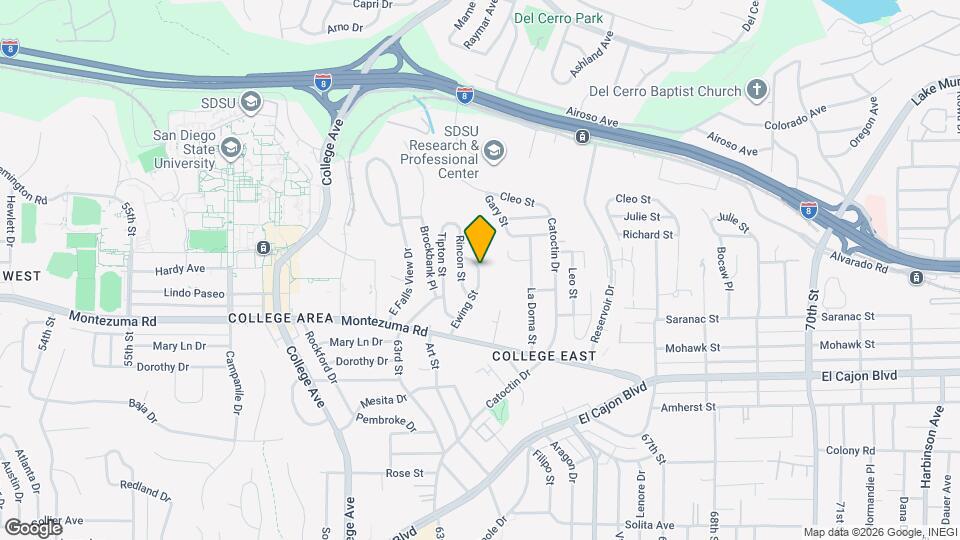 5167 Ewing St Map and Location Details