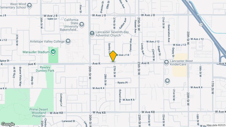 2730 W Ave K 4 Map and Location Details