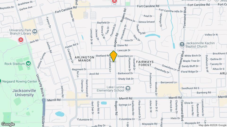 3204 Rogero Rd Map and Location Details