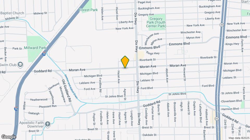 1991 Moran Ave Map and Location Details