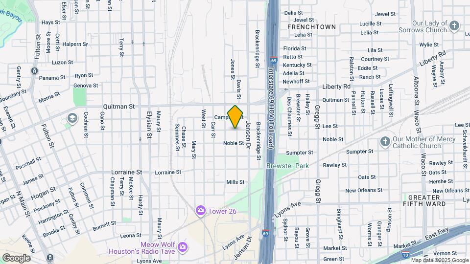 2119 Davis St Map and Location Details