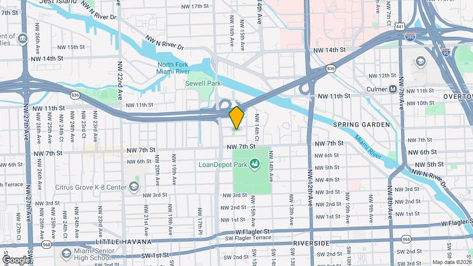 1545 NW 8th St Map and Location Details