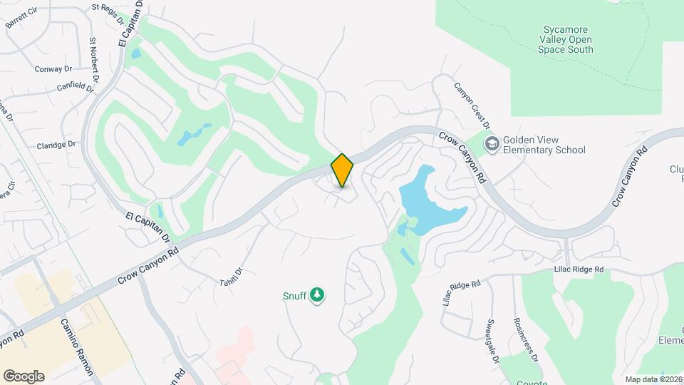 3733 Crow Canyon Rd Map and Location Details